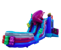 Gummy Bear Bounce House Slide Combo (Wet or Dry)