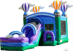 Hot Air Ballon Bounce House Slide Combo (Wet Or Dry)